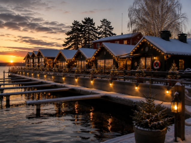 Rökeriet Fjäderholmarna – julbord i Stockholms skärgård