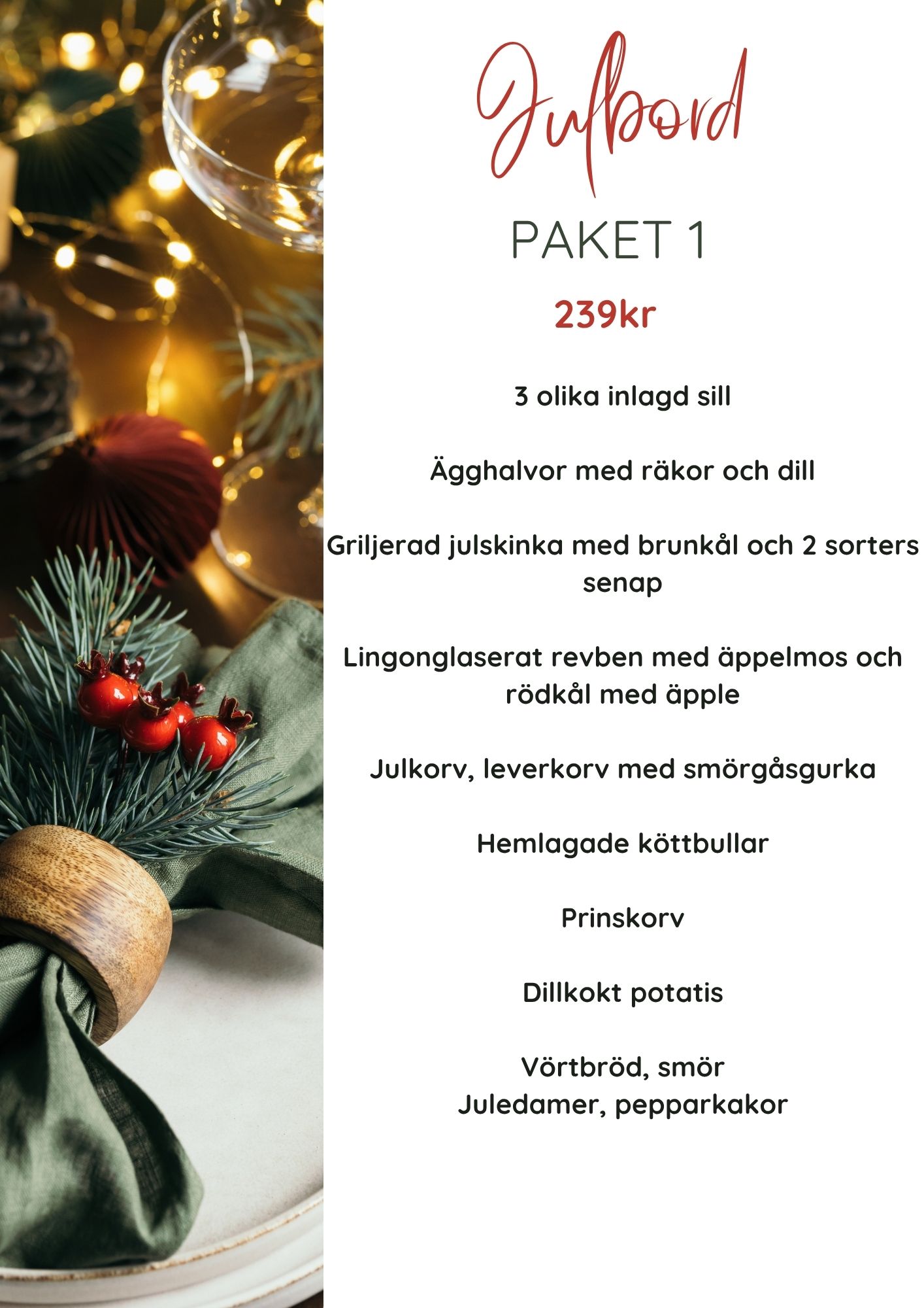 Julbord Paket 1