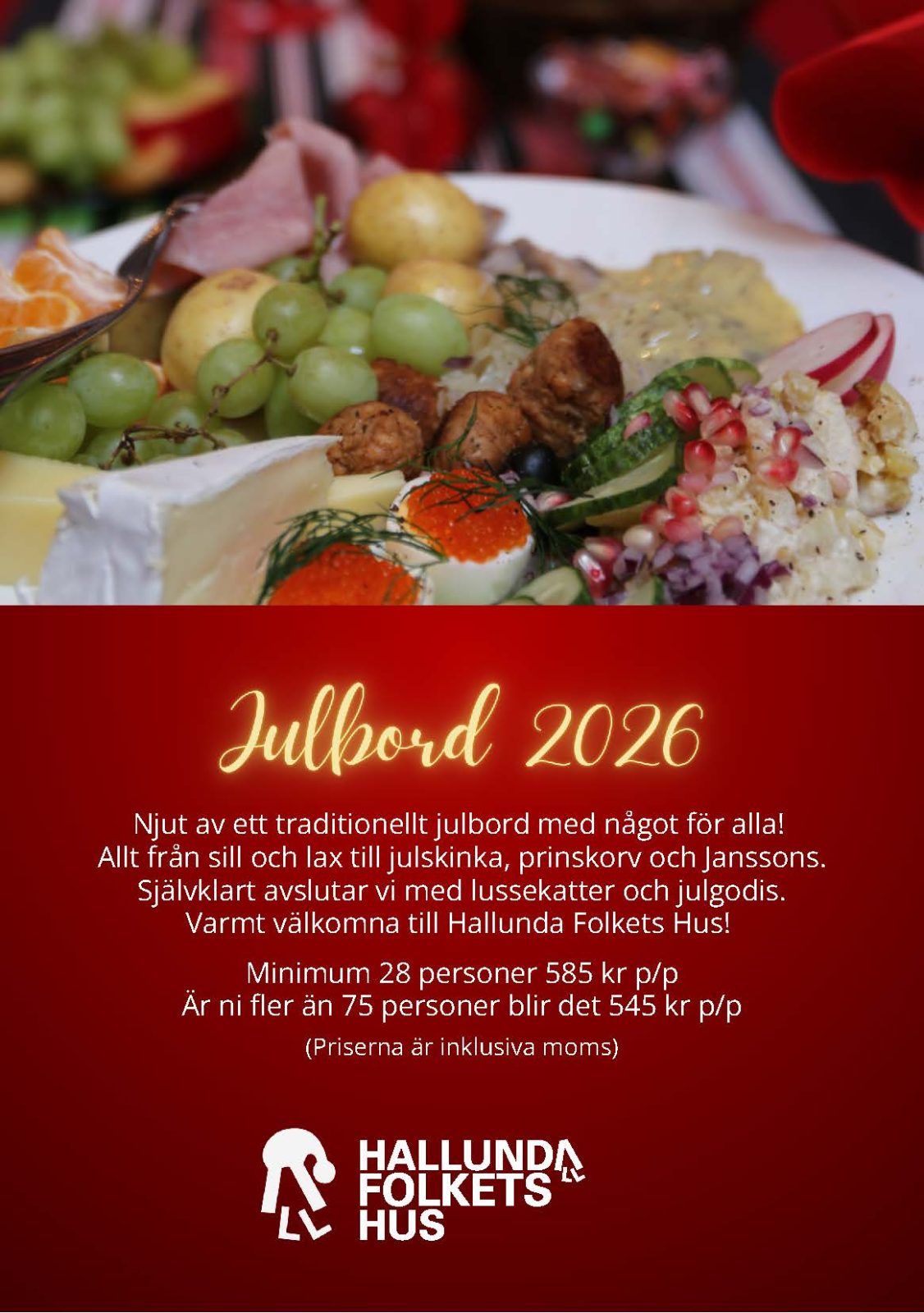 Julbord på Folkets Hus Hallunda